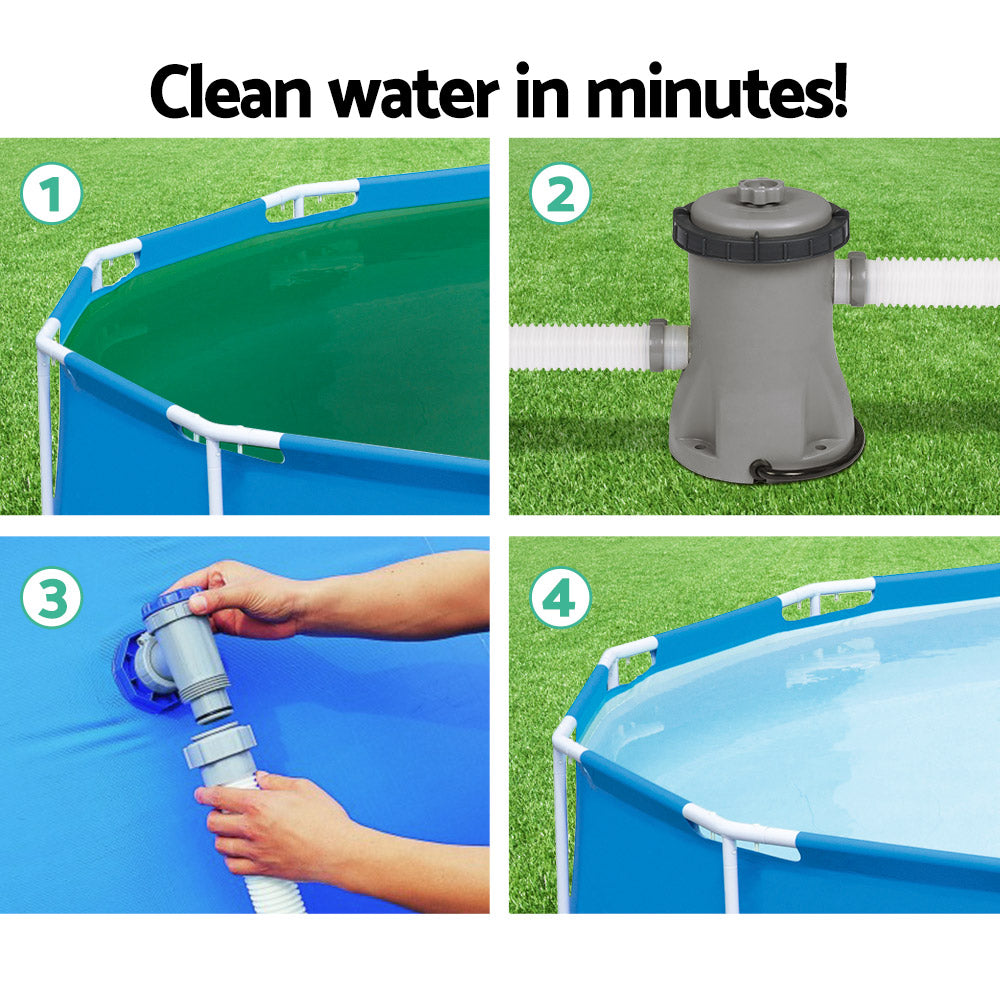 Marlook Pool Pump Cartridge Filter 330GPH 1249L/H Flowclear™ Filters Cleaner