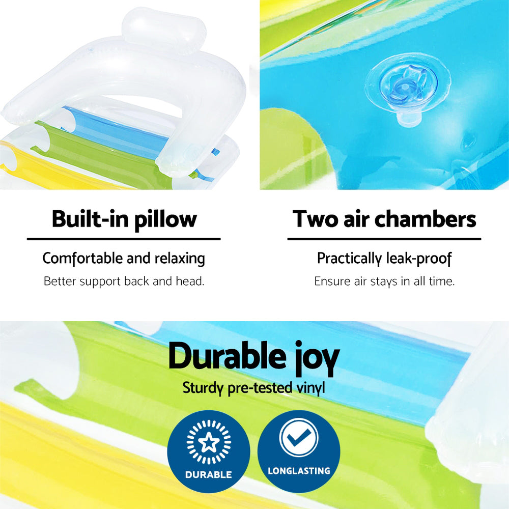 Marlook Pool Float Inflatable Lounge Seat Pillow Bed