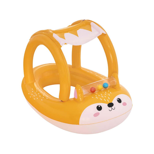 Marlook Kids Inflatable Fox Swim Float Floating Seat Canopy Pool Toys 94x66CM