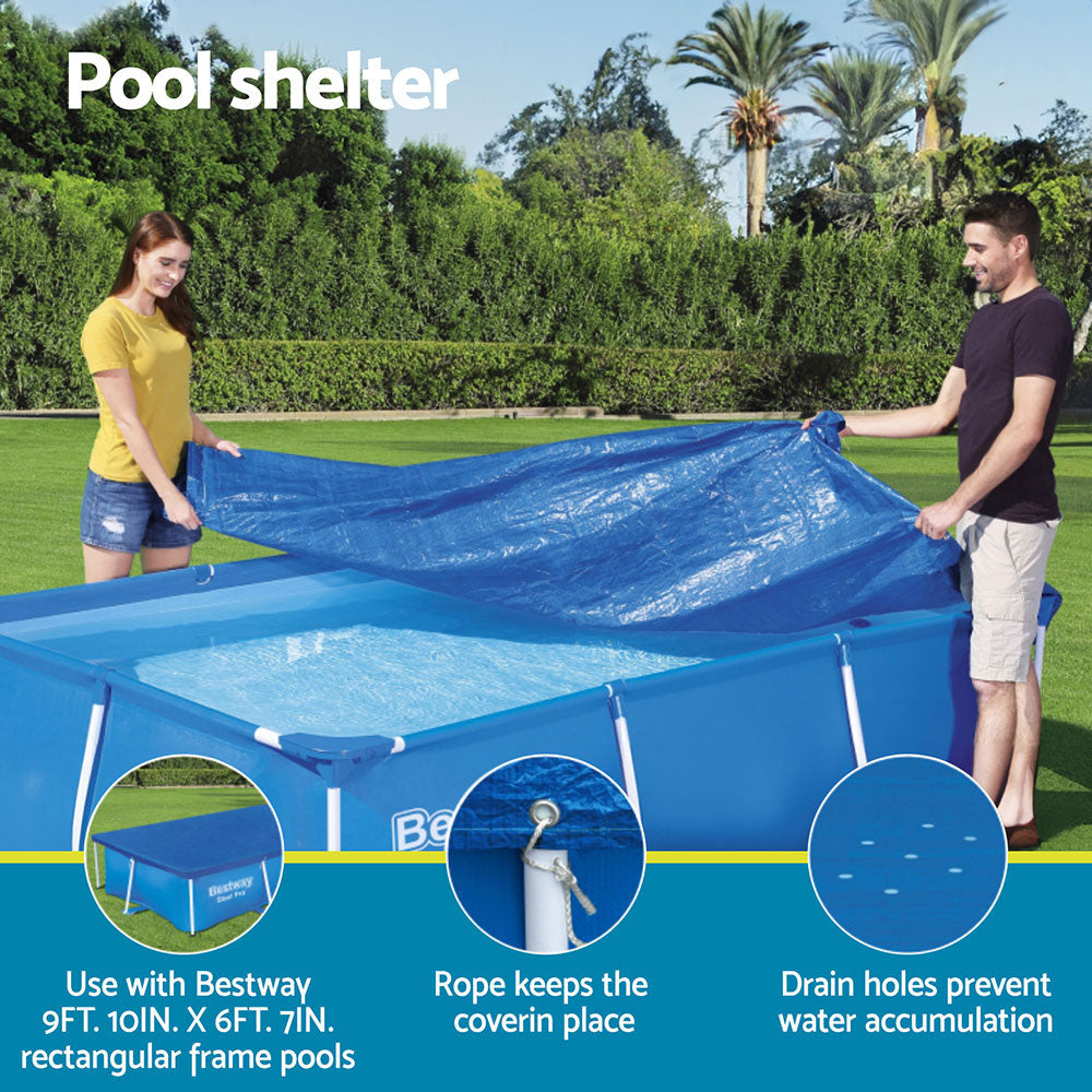 Marlook Pool Cover 58106 Fits 3x2.01m Above Ground Swimming Pool PE Blanket