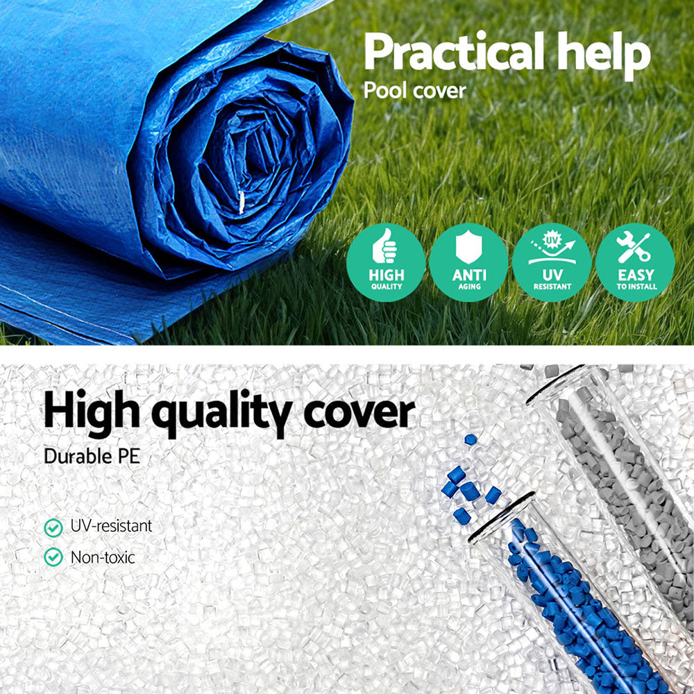 Marlook Pool Cover 58106 Fits 3x2.01m Above Ground Swimming Pool PE Blanket