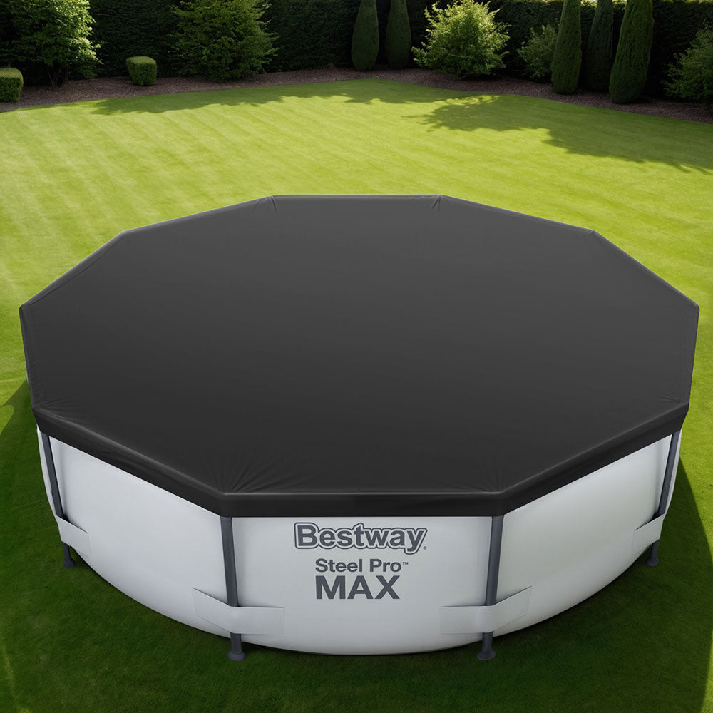Marlook Pool Cover Fits 3.05m Round Above Ground Swimming Pool PVC Blanket