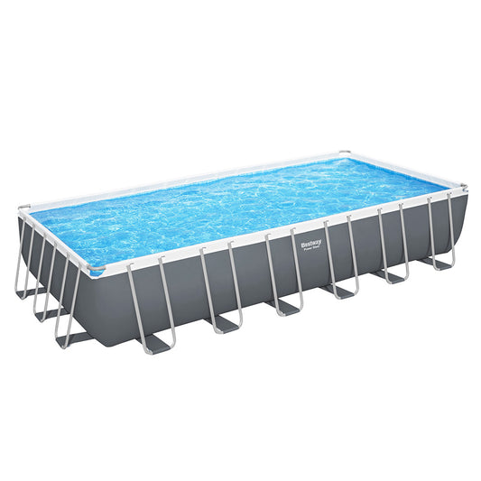 Marlook Swimming Pool 732x366x132cm Steel Frame Above Ground Pools Ladder 30045L