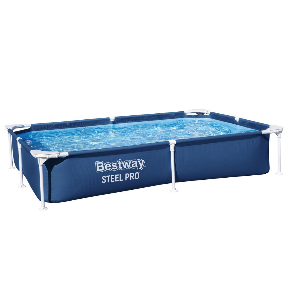 Marlook Swimming Pool 221x150x43cm Steel Frame Above Ground Pools 1200L