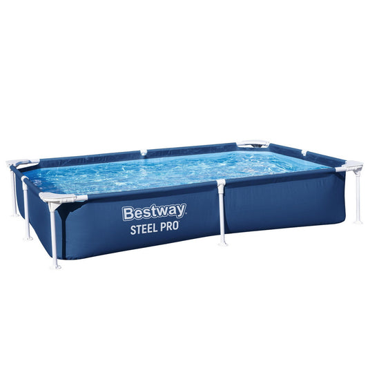 Marlook Swimming Pool 221x150x43cm Steel Frame Above Ground Pools 1200L