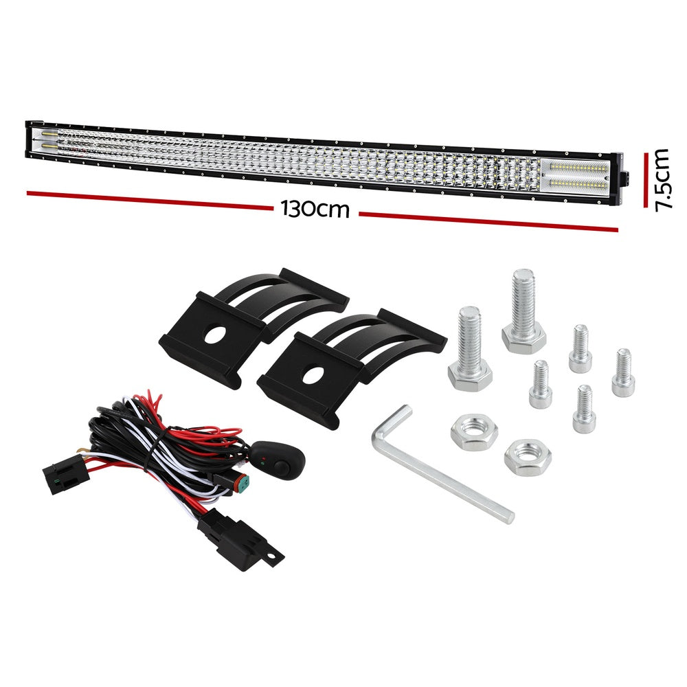 Marlook LED Driving Light 50 Inch Flood Spot Light Bar Driving Lamp Offroad Truck