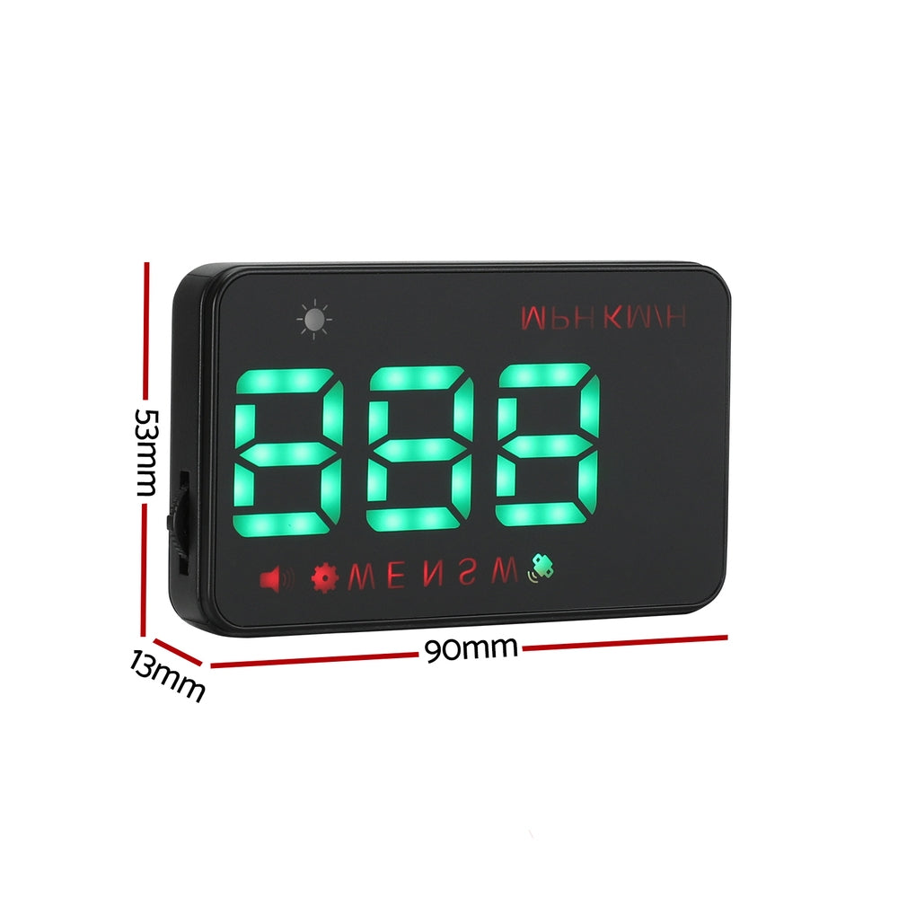 Marlook Universal Car Digital GPS Speedometer HUD Display Overspeed Warning Alarm 2 Modes