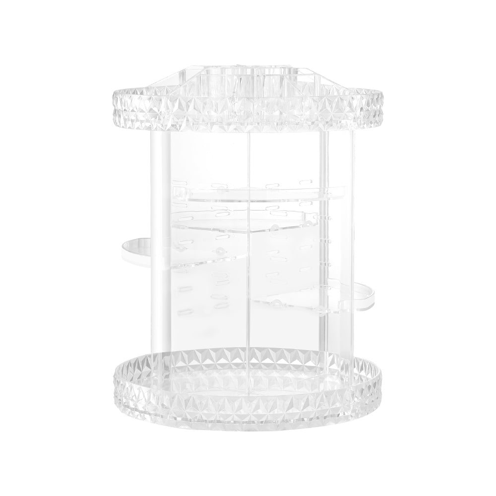 Marlook Makeup Case Acrylic Rotating Cosmetic Organizer Storage Display Holder