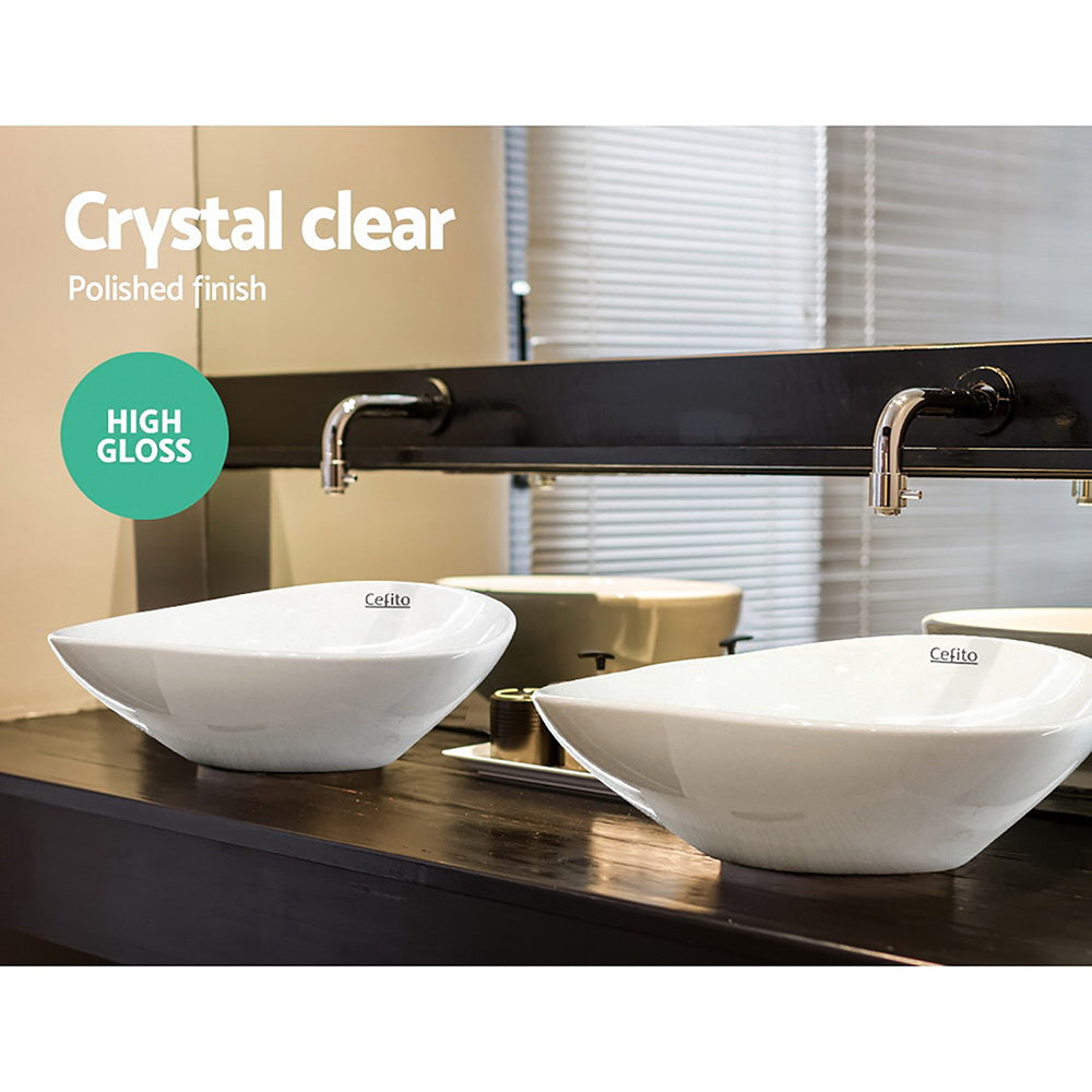 Marlook Bathroom Basin Ceramic Vanity Sink Hand Wash Bowl 41x34cm