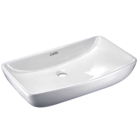 Marlook Bathroom Basin Ceramic Vanity Sink Hand Wash Bowl 60x38cm