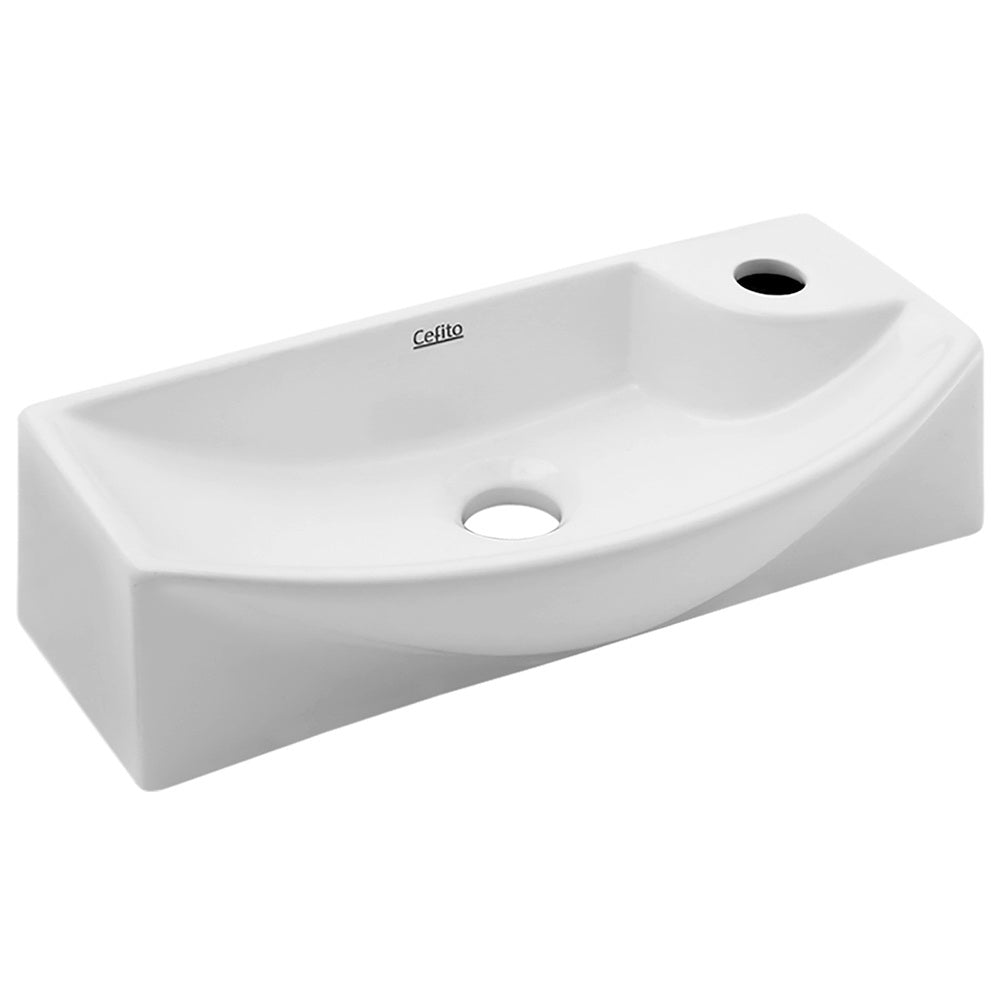 Marlook Bathroom Basin Ceramic Vanity Sink Hand Wash Bowl 45x23cm