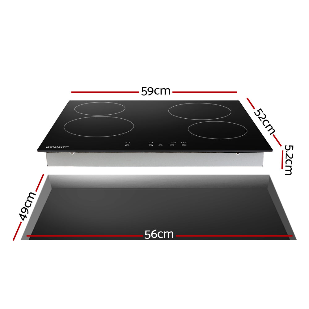 Marlook Electric Ceramic Cooktop 60cm Touch Control