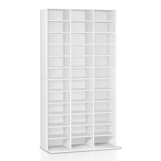 Marlook Bookshelf CD Storage Rack - BERT White