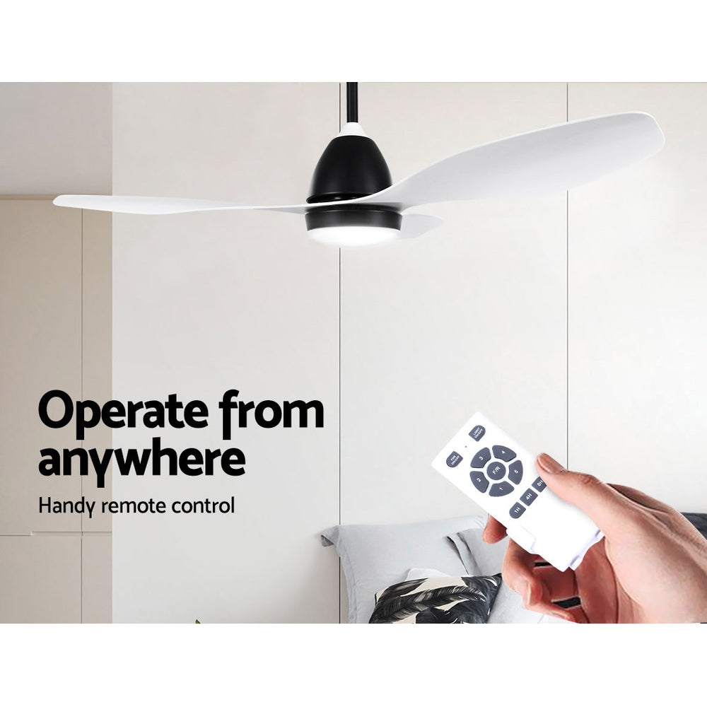 Marlook 48'' Ceiling Fan DC Motor w/Light w/Remote - White
