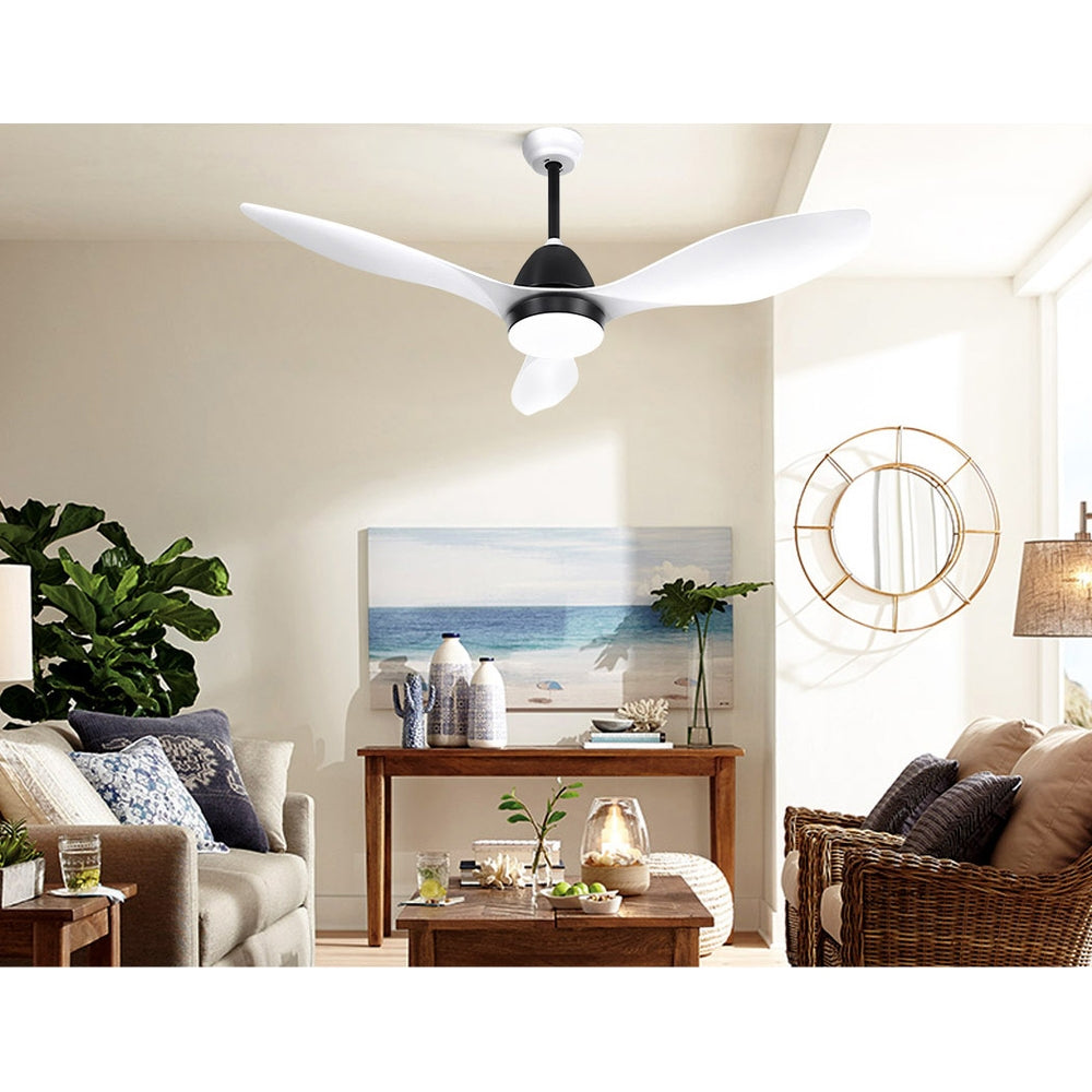 Marlook 48'' Ceiling Fan DC Motor w/Light w/Remote - White