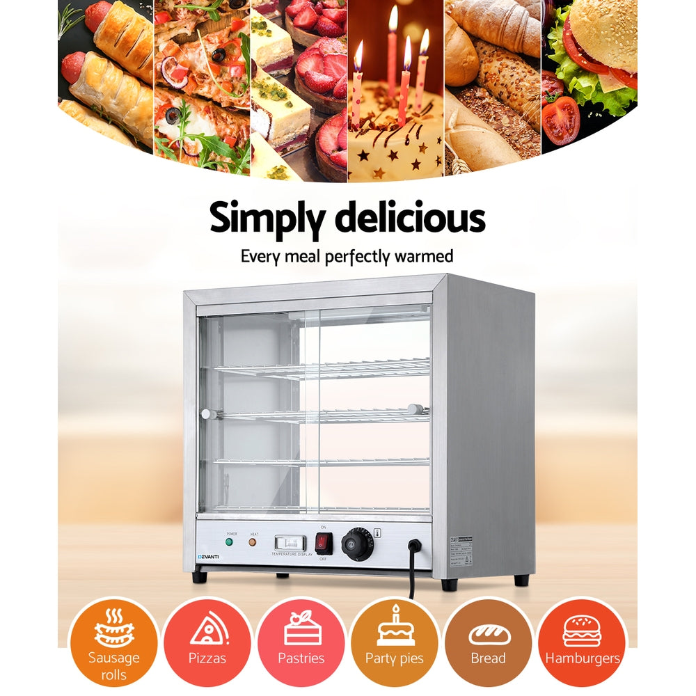 Marlook Commercial Food Warmer Hot Display Showcase Cabinet 54cm