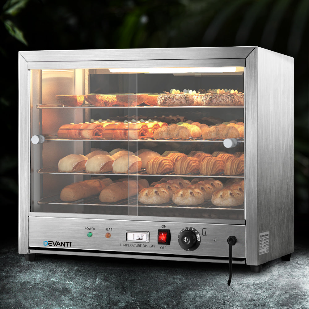 Marlook Commercial Food Warmer Hot Display Showcase Cabinet 64cm