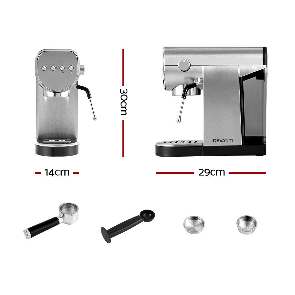 Marlook 20 Bar Coffee Machine Espresso Cafe Maker