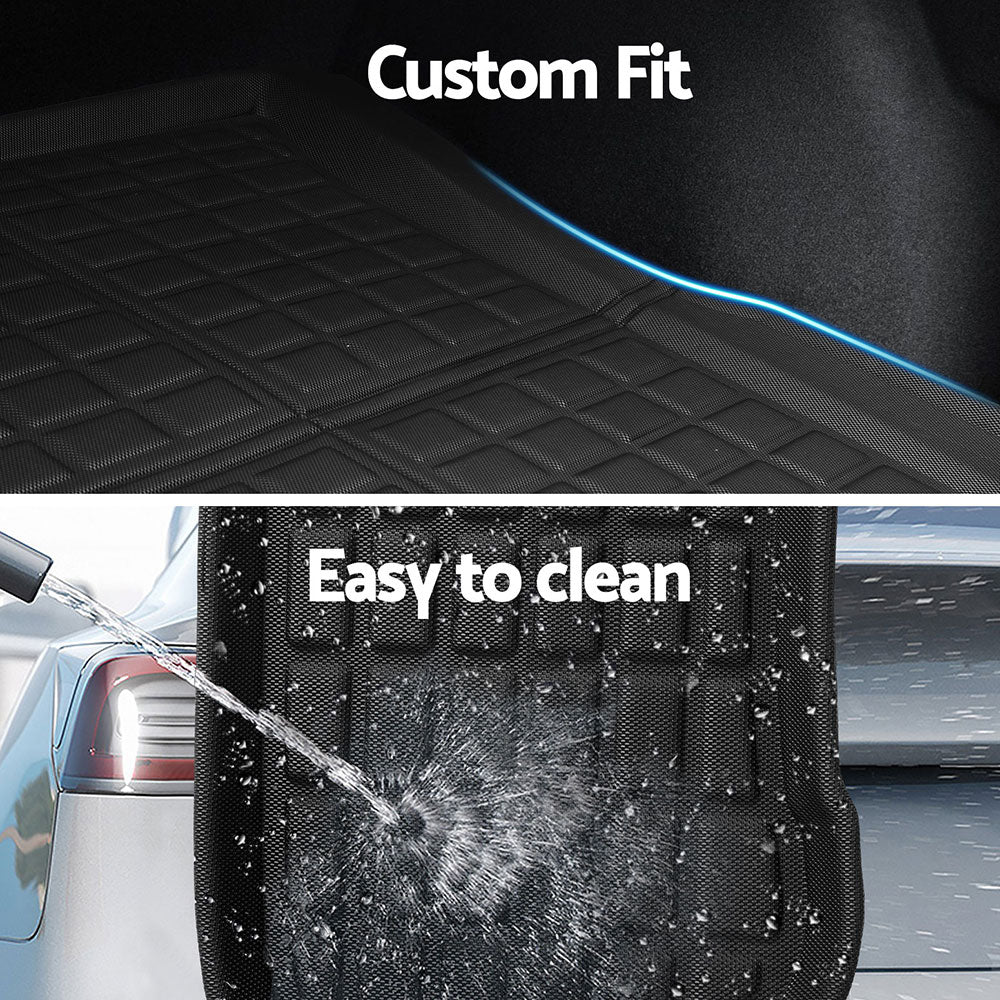 NEW Tesla Model 3 Highland 2024 Boot Liner Rear Frunk Cargo Trunk Mats Marlook