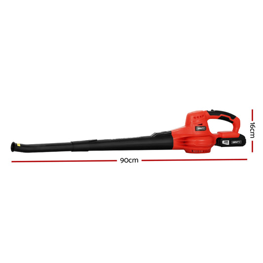 Marlook 20V Cordless Leaf Blower Garden Lithium Battery Electric Nozzles 2-Speed