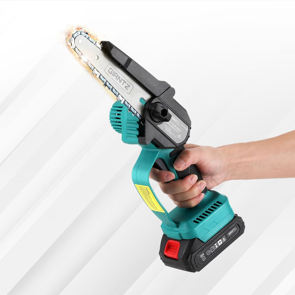 Marlook 6" Mini Cordless Electric Chainsaw Rechargeable Wood Cutter