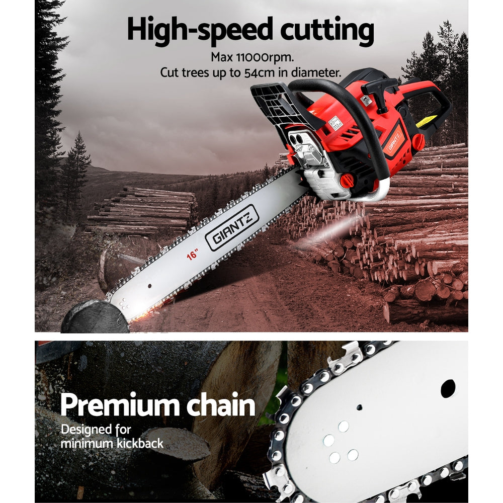Marlook Chainsaw Petrol 45CC 16" Bar Commercial E-Start Pruning Chain Saw,Marlook Chainsaw Petrol 45CC 16" Bar Commercial E-Start Pruning Chain Saw 3.5HP