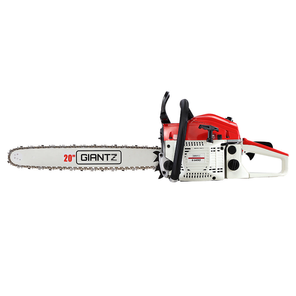 Marlook Chainsaw Petrol 52CC 20" Bar Commercial E-Start Pruning Chain Saw White,Marlook Chainsaw Petrol 52CC 20" Bar Commercial E-Start Pruning Chain Saw White