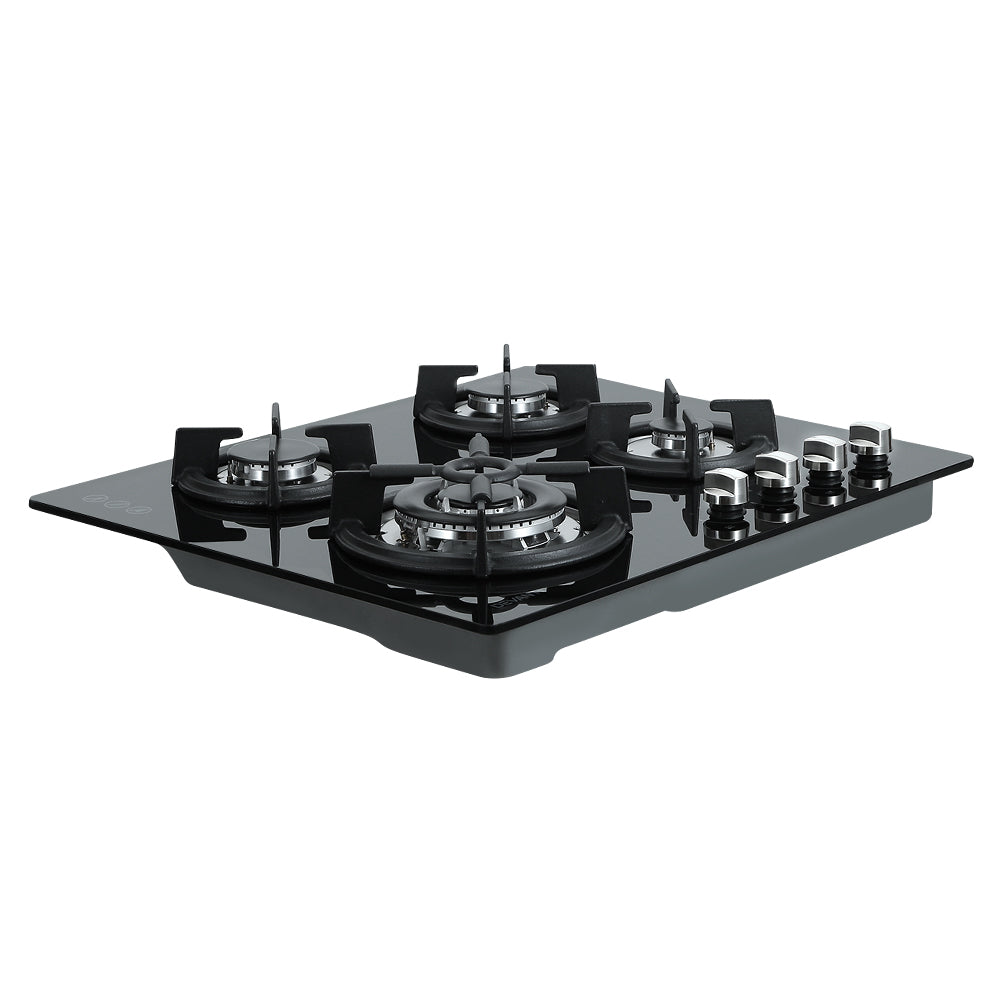Marlook Gas Cooktop 60cm 4 Burner Black