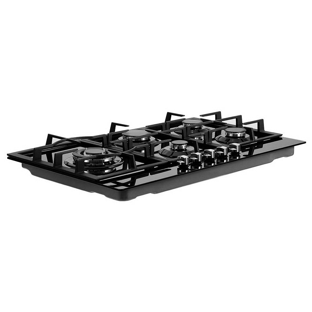 Marlook Gas Cooktop 90cm 5 Burner Black