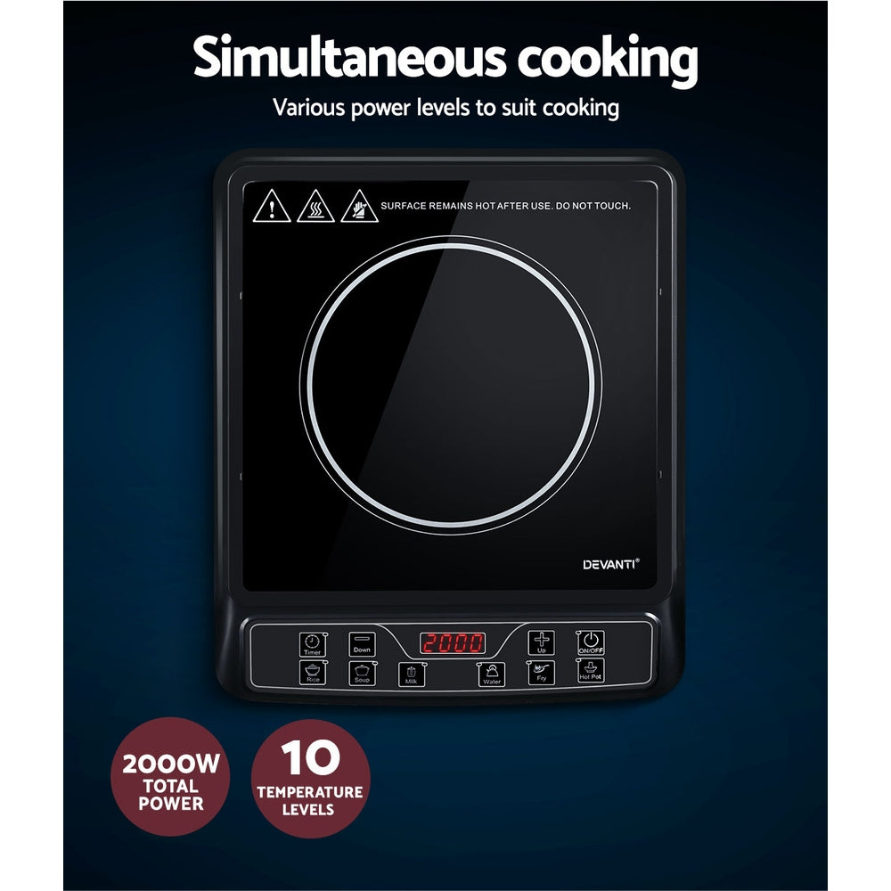 Marlook Induction Cooktop 30cm Portable Cooker