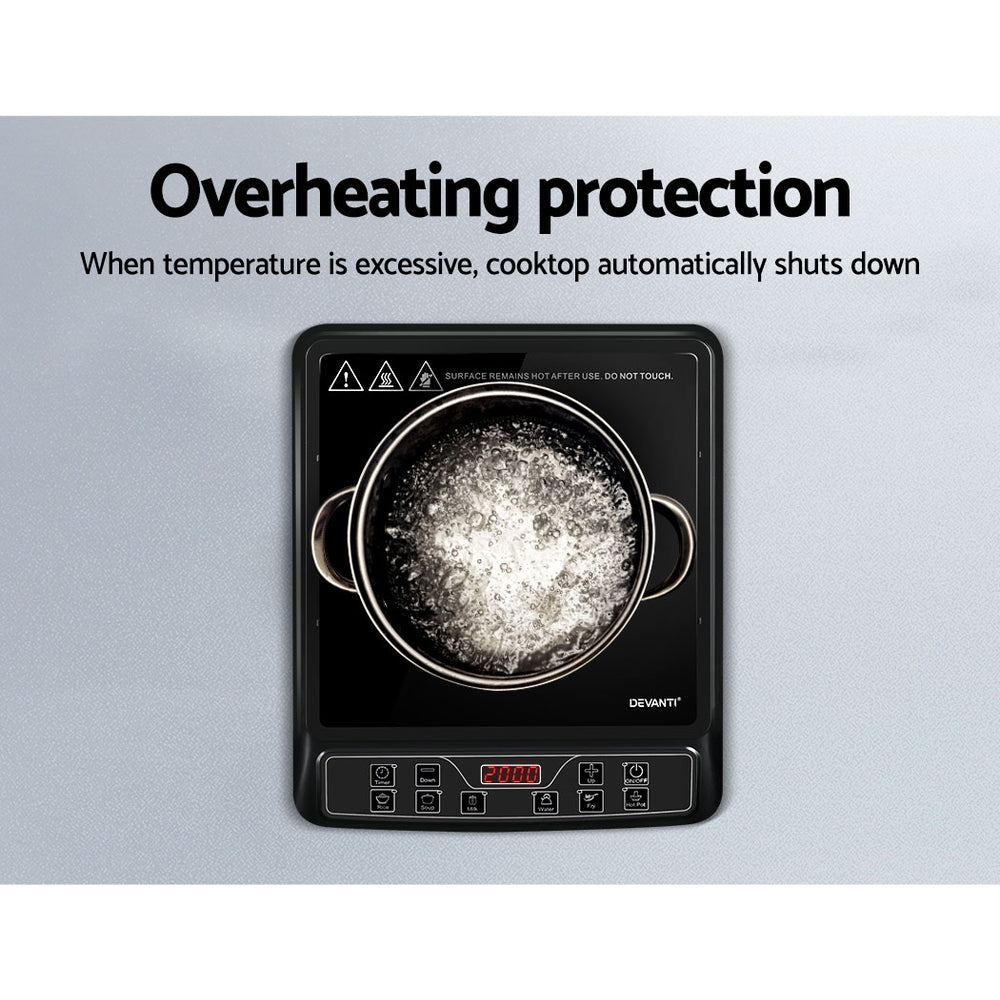 Marlook Induction Cooktop 30cm Portable Cooker