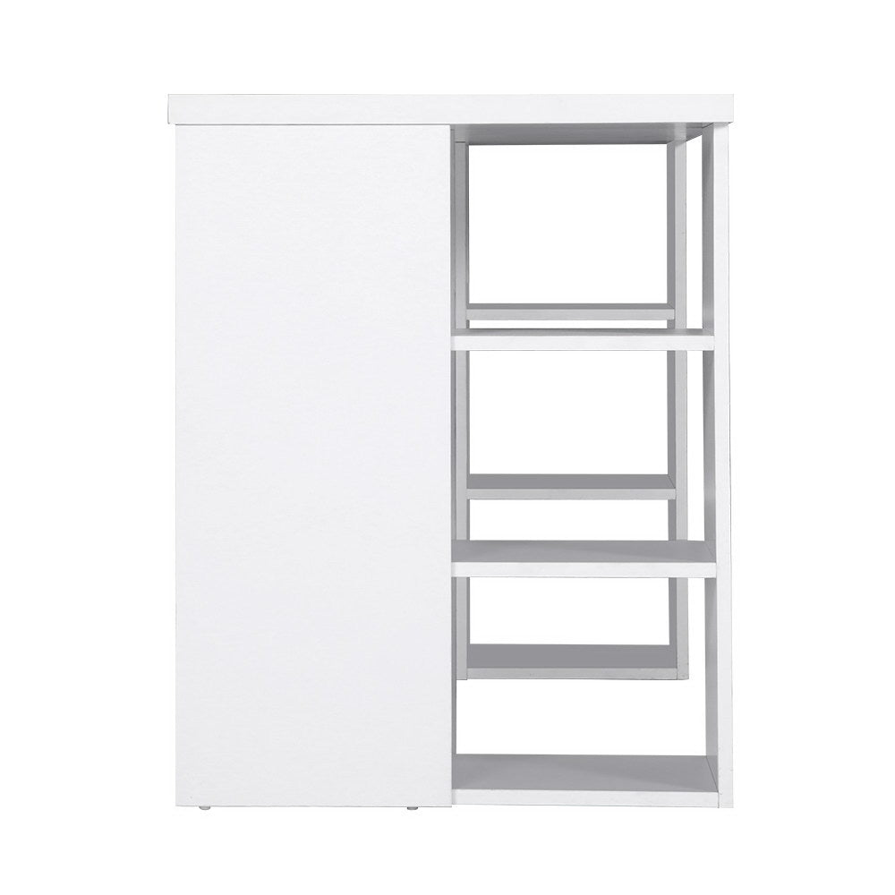 Marlook Computer Desk Bookshelf White 150CM
