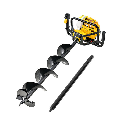 Marlook 82CC Post Hole Digger 200mm Petrol Drill Auger Extension Bits