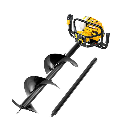 Marlook 82CC Post Hole Digger 300mm Petrol Drill Auger Extension Bits