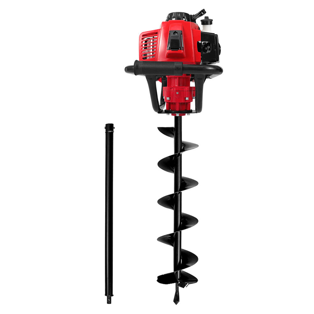 Marlook 80CC Post Hole Digger 200mm Petrol Drill Extension Auger Bits