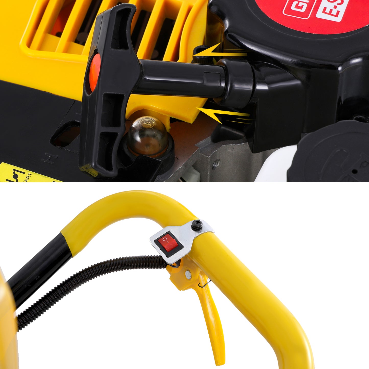 Marlook 74CC Post Hole Digger Motor Only Petrol Engine Yellow