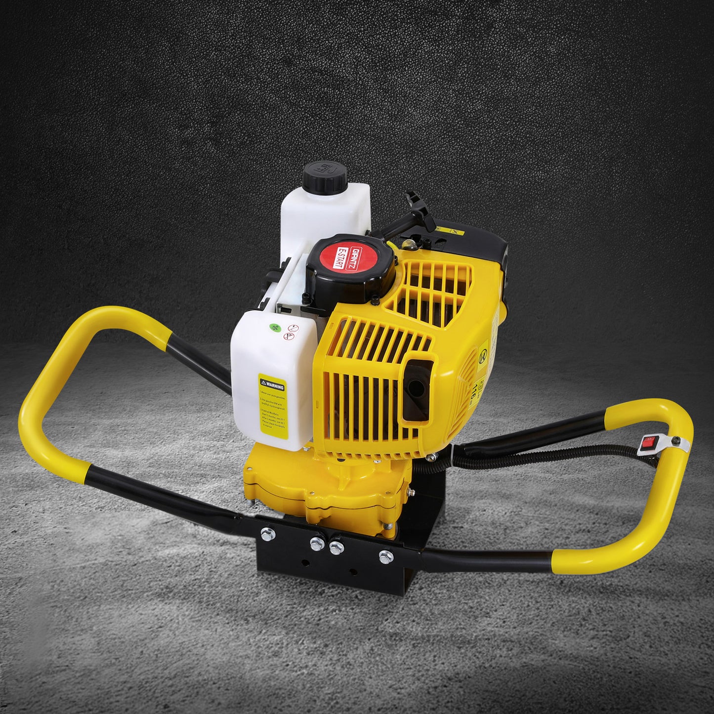 Marlook 74CC Post Hole Digger Motor Only Petrol Engine Yellow