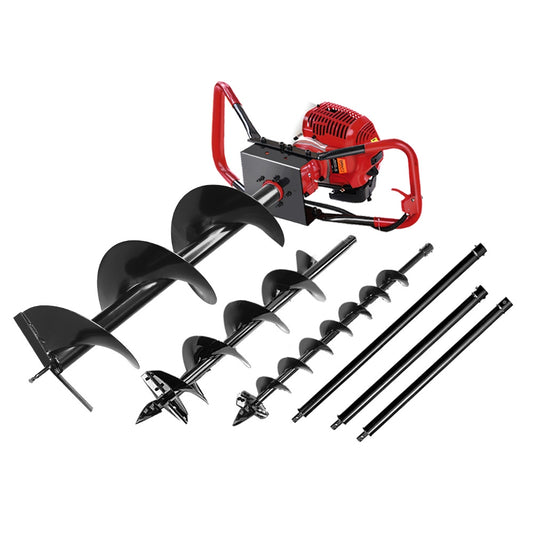 Marlook 80CC Petrol Post Hole Digger Extension Auger Bits Kit
