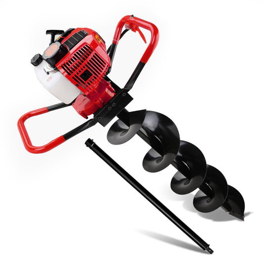 Marlook 66CC Post Hole Digger 200mm Petrol Drill Extension Auger Bits