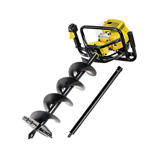 Marlook 90CC Post Hole Digger 200mm Petrol Drill Auger Extension Bits
