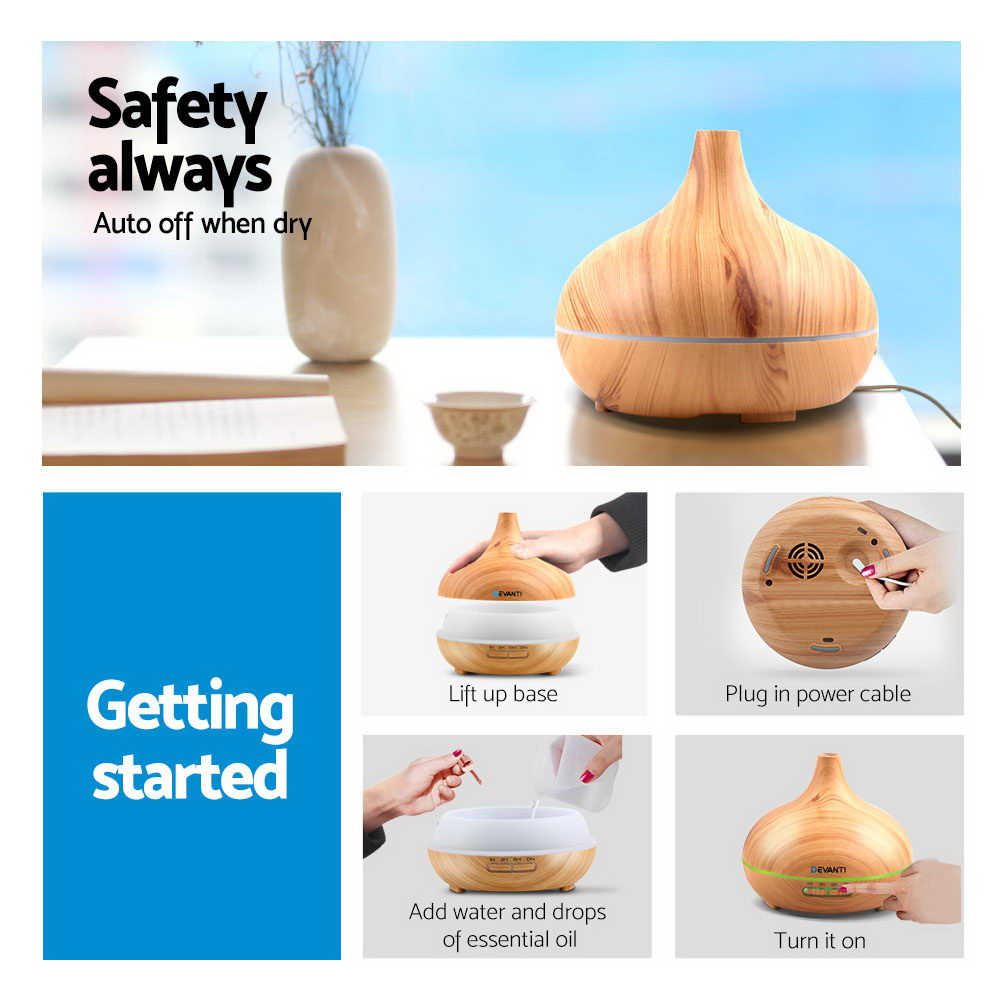 Marlook Aroma Diffuser Aromatherapy Humidifier 300ml