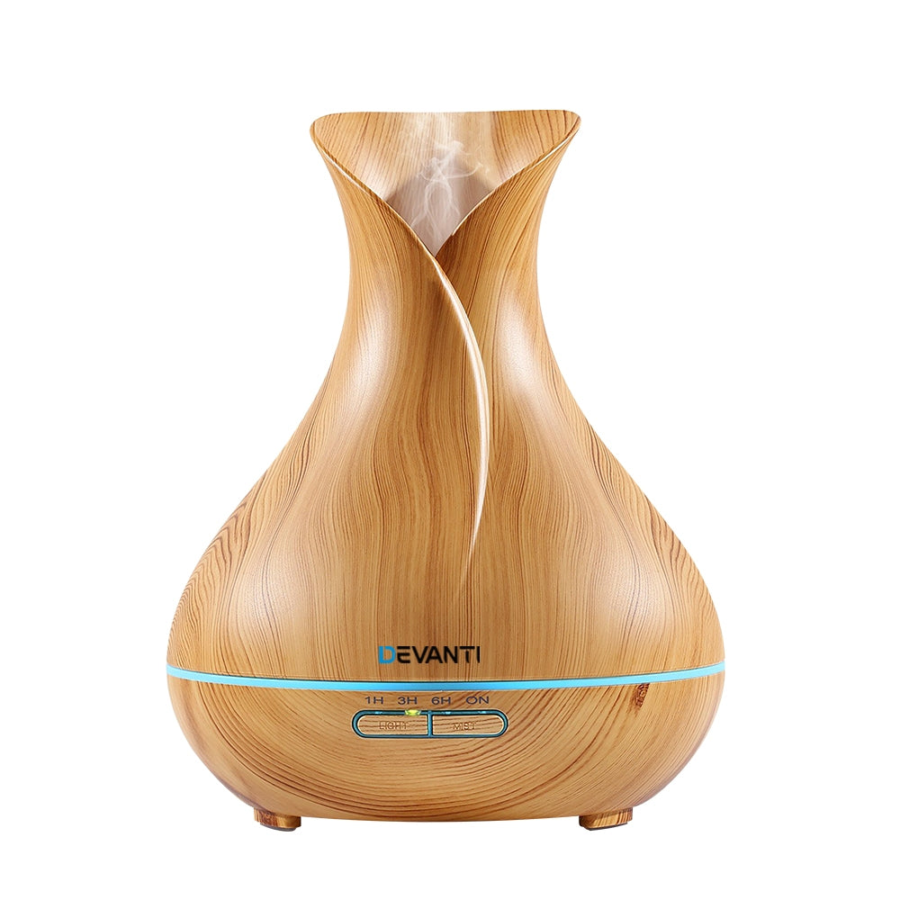 Marlook Aroma Diffuser Aromatherapy Light Wood 400ml