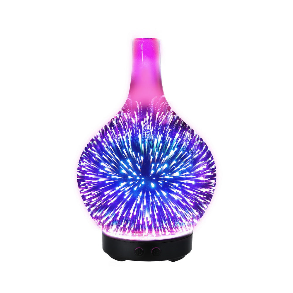 Marlook Ultrasonic Aroma Aromatherapy Diffuser 3D Light Oil Firework Humidifier