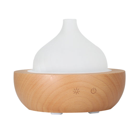 Marlook Aroma Aromatherapy Diffuser LED Oil Ultrasonic Air Humidifier Glass Wood