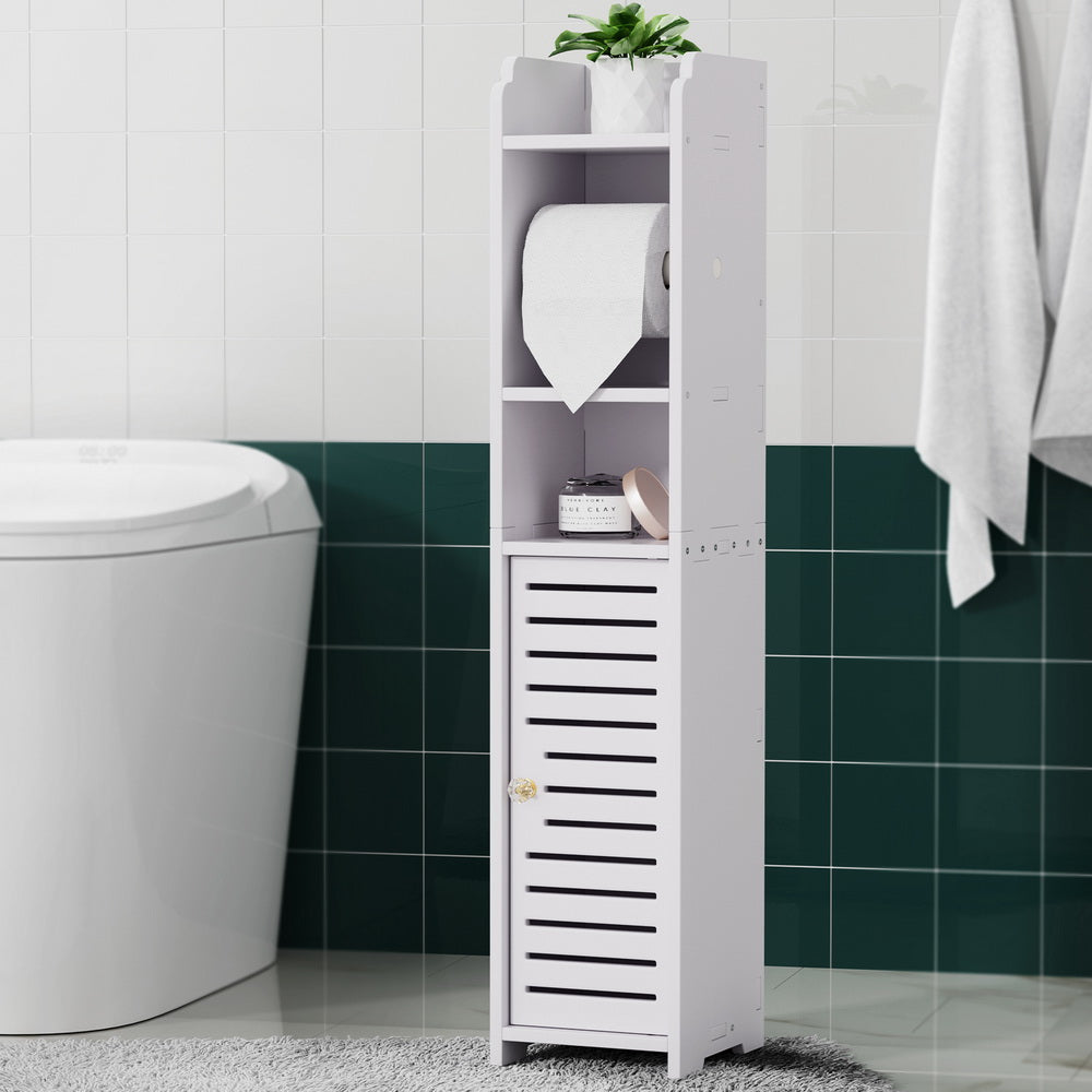 Marlook Bathroom Cabinet Toilet Roll Holder Tissue Organizer 3 Tier Floor Cabinet