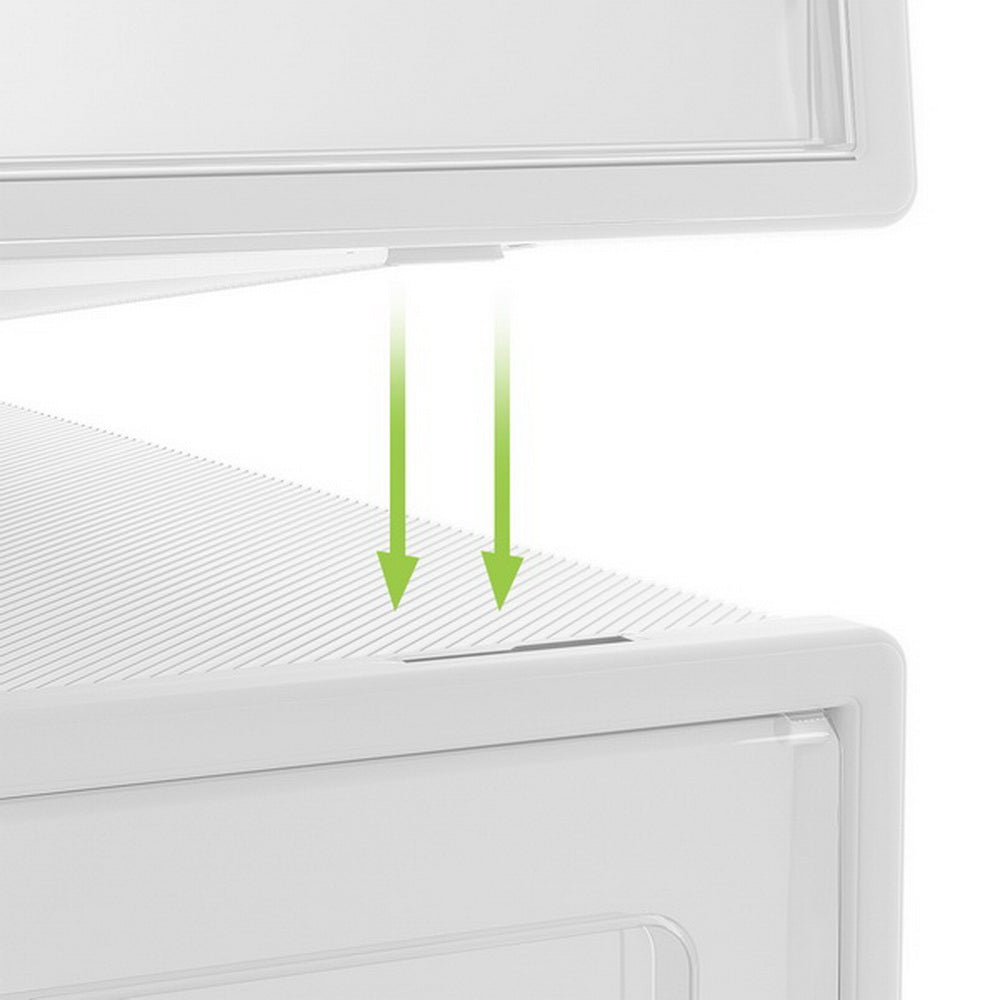 Marlook Shoe Box Rack DIY Set of 12 Stackable White Abel