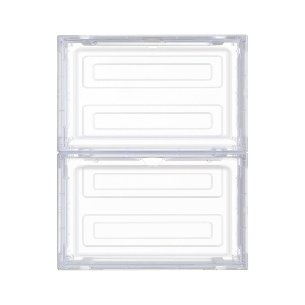 Marlook Shoe Box Rack DIY Set of 2 Stackable Magnetic Door