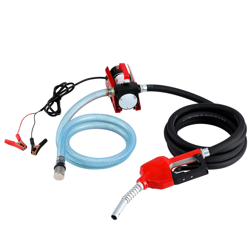 Marlook Fuel Transfer Pump Electric Diesel Kerosene Pump 12V DC 10GPM Nozzle Hose