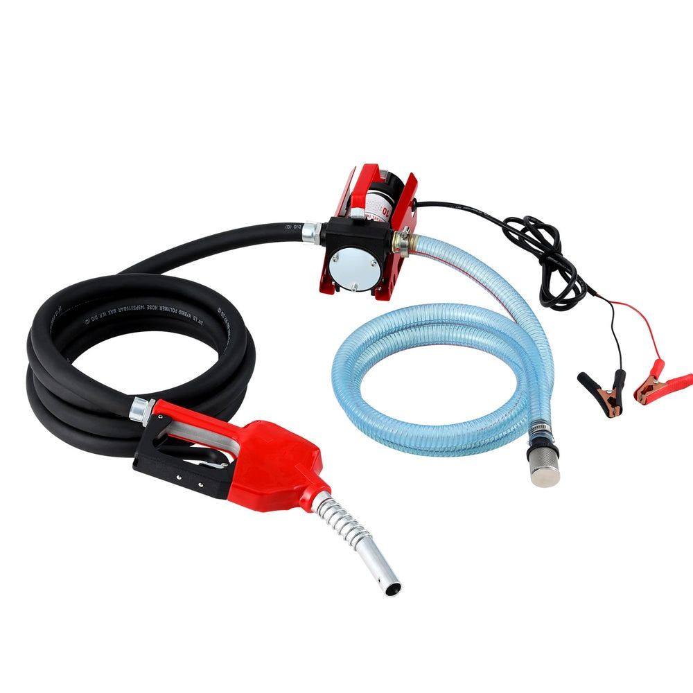 Marlook Fuel Transfer Pump Electric Diesel Kerosene Pump 12V DC 10GPM Nozzle Hose