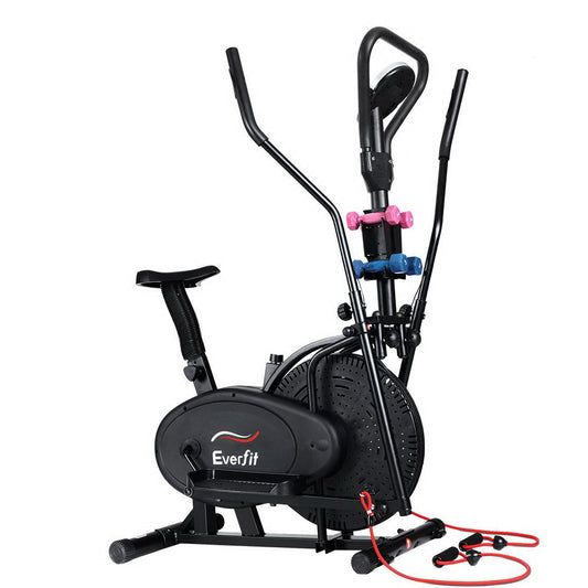 Marlook Exercise Bike 6 in 1 Elliptical Cross Trainer Home Gym Indoor Cardio